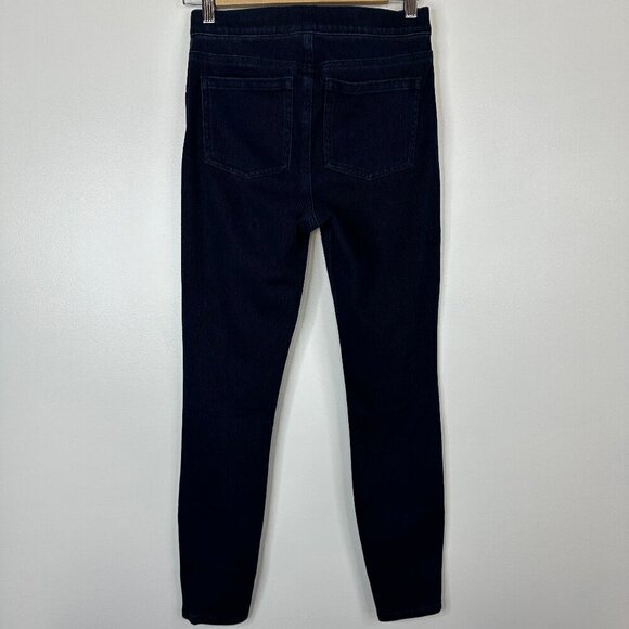 Spanx Jeanish Jean Legging High Rise Compression Slimming Dark Blue Pant Small - Picture 4 of 4